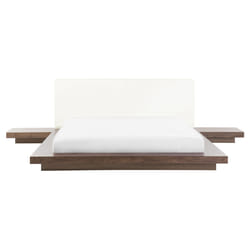 Bed ZEN 160 x 200 cm (EU King Size) Brown Ash Wood