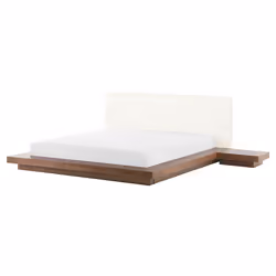 Bed ZEN 160 x 200 cm (EU King Size) Brown Ash Wood