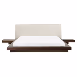 Bed ZEN 160 x 200 cm (EU King Size) Dark Ash Wood