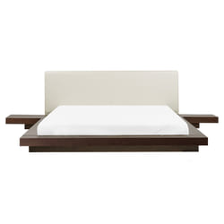 Bed ZEN 160 x 200 cm (EU King Size) Dark Ash Wood