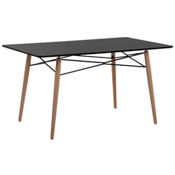 Dining Table BIONDI Black 140 cm 80 cm