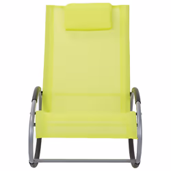 Rocking Sun Lounger CAMPO Metal Lime Green - Additional view 5