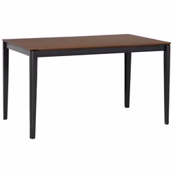 Dining Table CEDAR Dark Walnut 135 cm 80 cm