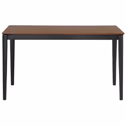 Dining Table CEDAR Dark Walnut 135 cm 80 cm