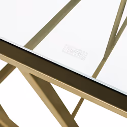Console Table ORLAND Glass Gold