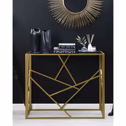 Console Table ORLAND Glass Gold - Additional view 4