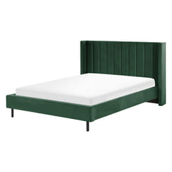 Bed Velvet VILLETTE 160 x 200 cm (EU King Size) Dark Green