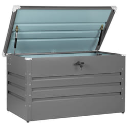 Storage Box CEBROSA Metal 132 cm 62 cm Grey