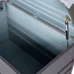 Storage Box CEBROSA Metal 132 cm 62 cm Grey - Additional view 5