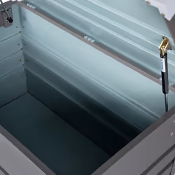 Storage Box CEBROSA Metal 100 cm 62 cm Grey