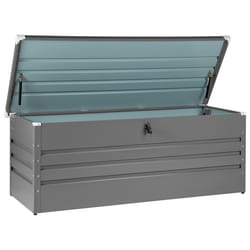 Storage Box CEBROSA Metal 165 cm 70 cm Grey
