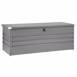 Storage Box CEBROSA Metal 165 cm 70 cm Grey