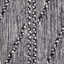 Cotton Area Rug 80 x 150 cm Black and White TERMAL