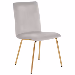 Set of 2 Dining Chairs RUBIO Velvet Grey