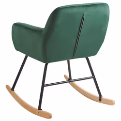 Rocking Chair LIARUM Velvet Emerald Green