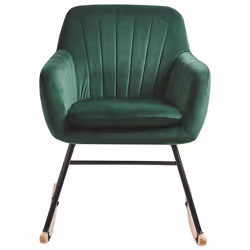 Rocking Chair LIARUM Velvet Emerald Green - Additional view 5