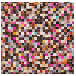 Cowhide Area Rug 200 x 200 cm Multicolour ENNE