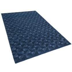Wool Area Rug 140 x 200 cm Navy Blue SAVRAN