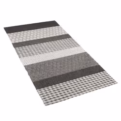 Wool Area Rug 80 x 150 cm Grey ZEYNE
