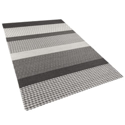 Wool Area Rug 140 x 200 cm Grey ZEYNE