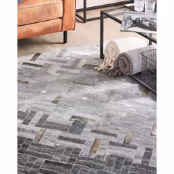 Rug DARA 140 x 200 cm Viscose Grey