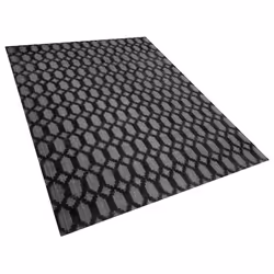 Viscose Rug 140 x 200 cm Dark Grey CIZRE