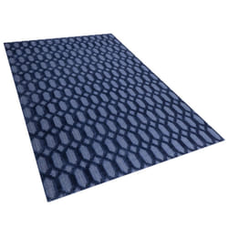 Viscose Rug 140 x 200 cm Navy Blue CIZRE