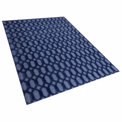 Viscose Rug 140 x 200 cm Navy Blue CIZRE
