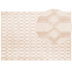 Viscose Rug 160 x 230 cm Beige CIZRE