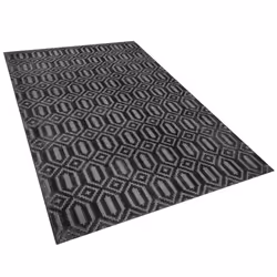 Viscose Rug 160 x 230 cm Dark Grey ADATEPE
