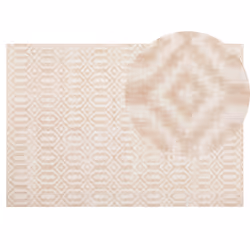 Viscose Rug 140 x 200 cm Beige ADATEPE