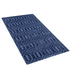 Viscose Rug 80 x 150 cm Navy Blue ADATEPE
