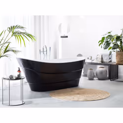 Freestanding Bathtub BUENAVISTA 1700 x 730 mm Black