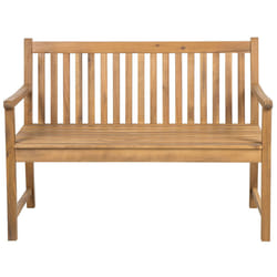 Garden Bench VIVARA 120 cm Certified Acacia Wood Light Brown