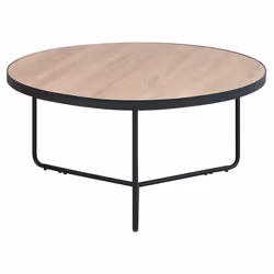 Set of 2 Coffee Tables MELODY Light Brown