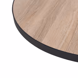 Set of 2 Coffee Tables MELODY Light Brown