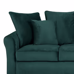 Sofa BORNHOLM Velvet Dark Green 3 Seater - Additional view 4