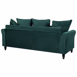 Sofa BORNHOLM Velvet Dark Green 3 Seater - Additional view 5
