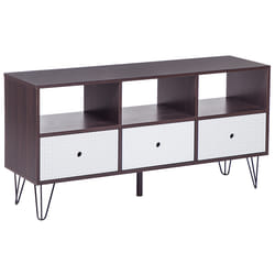 TV Stand FOSTON Brown/ White