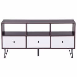 TV Stand FOSTON Brown/ White