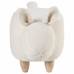 Animal Stool BUNNY Fabric Off-White