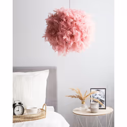 Feather Pendant Lamp Pink DRAVA - Additional view 5