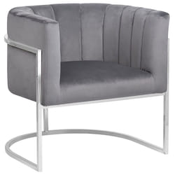 Armchair LARVIK Velvet Grey