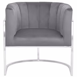 Armchair LARVIK Velvet Grey
