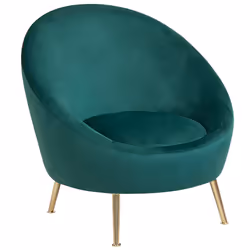 Velvet Accent Chair Emerald Green LANGA