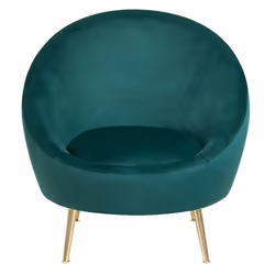 Velvet Accent Chair Emerald Green LANGA