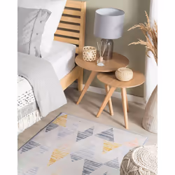 Area Rug 80 x 150 cm Grey and Yellow YAYLA