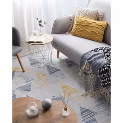Area Rug 160 x 230 cm Grey and Yellow YAYLA