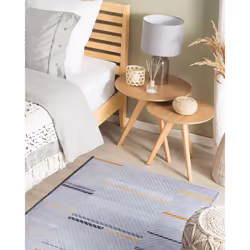 Area Rug 80 x 150 cm Grey and Yellow ERGENLI