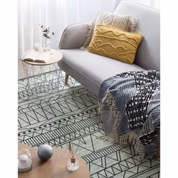 Area Rug Black and Grey 160 x 230 cm KEBAN